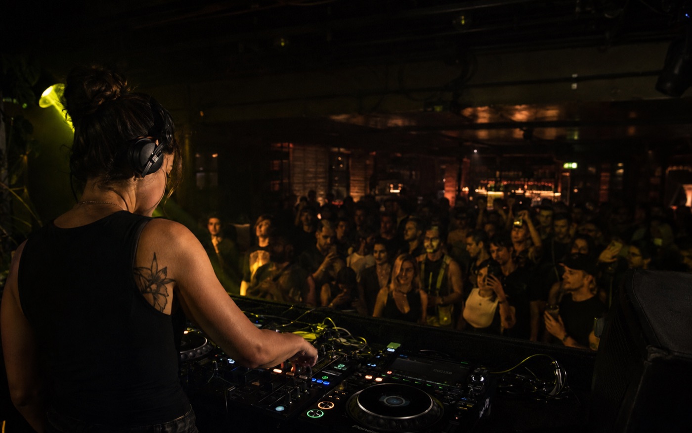 DJ performing for an engaged club audience